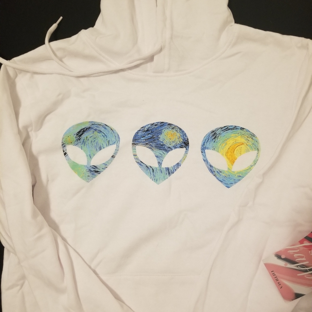 White hoodie